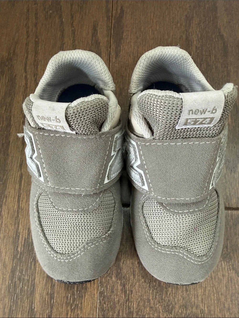 New Balance New-b 574 Gray Velcro Sneakers